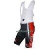 Bib Cykelshorts Caisse d`Epargne Rød Sort Hvid